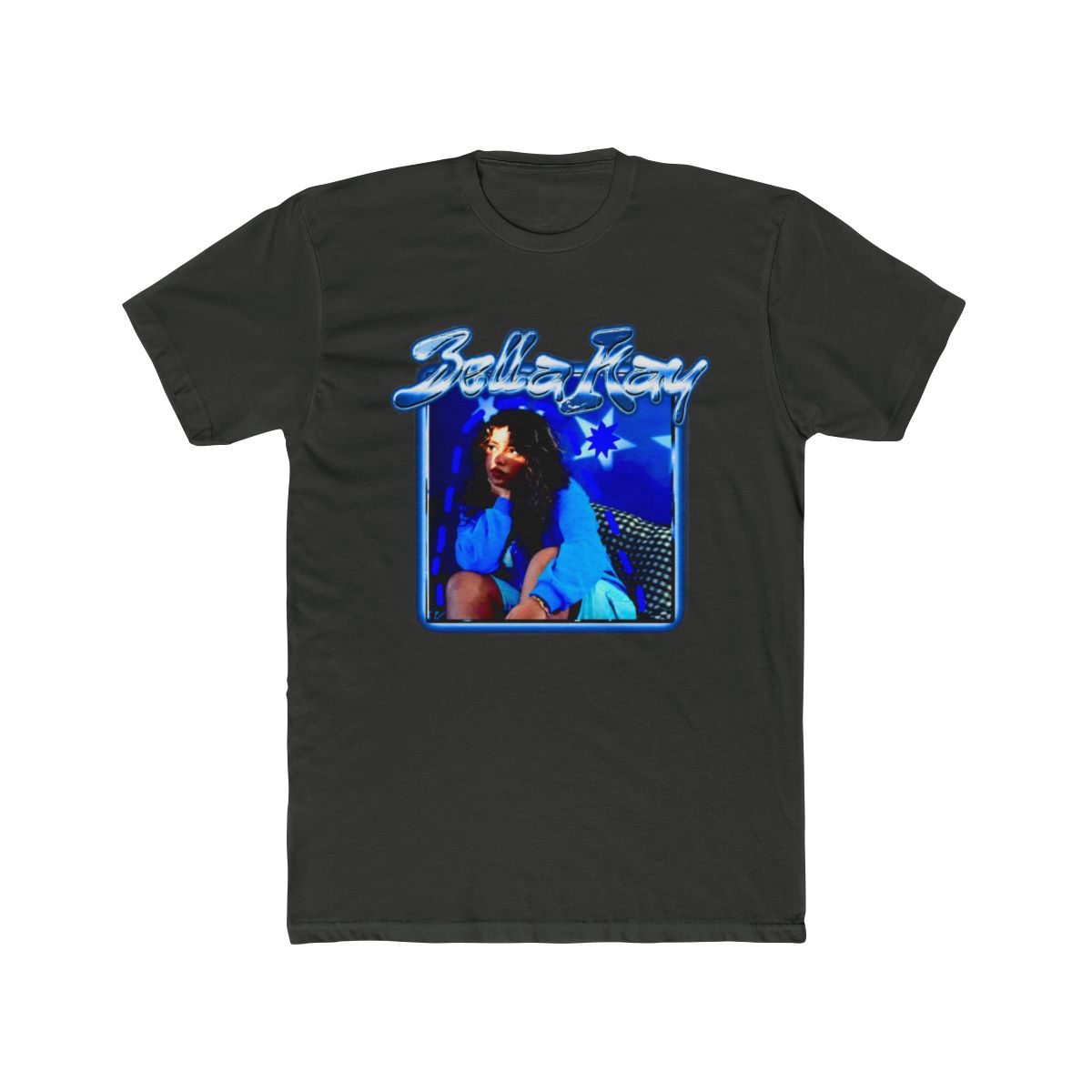 Blue Vintage Style Pop Singer - Bella Kay T Shirt - alternate angle 5, merchandise